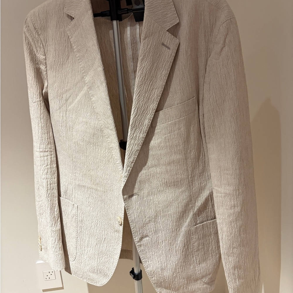Boss Textured Beige Blazer